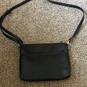 Black off the shoulder purse